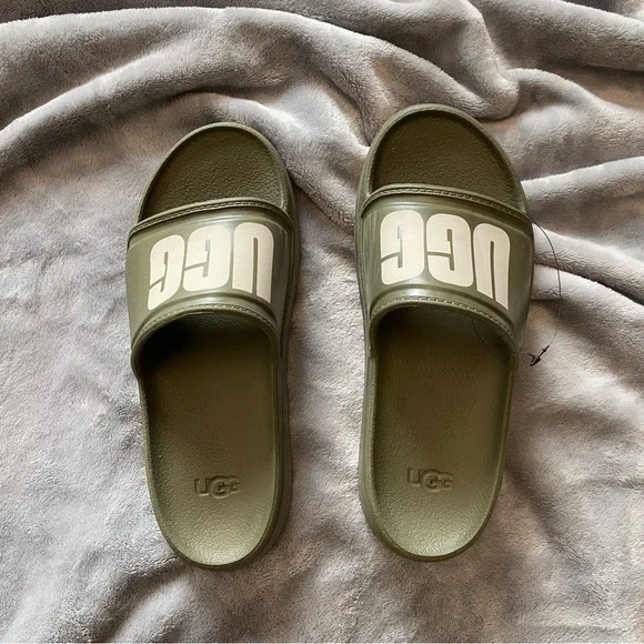 UGG | Shoes | Ugg Olive Green Slide Wilcox M7 W9 | Poshmark display picture 3